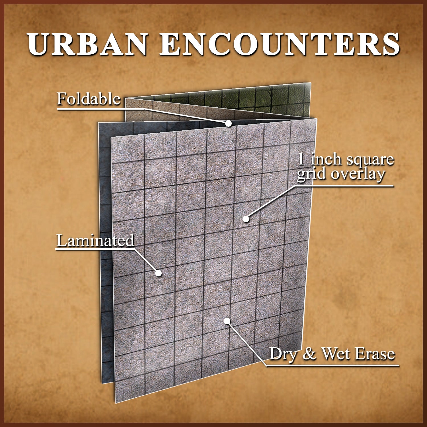 Urban Encounters - Map Pack by Adventurers & Adversaries (4 Maps per pack)