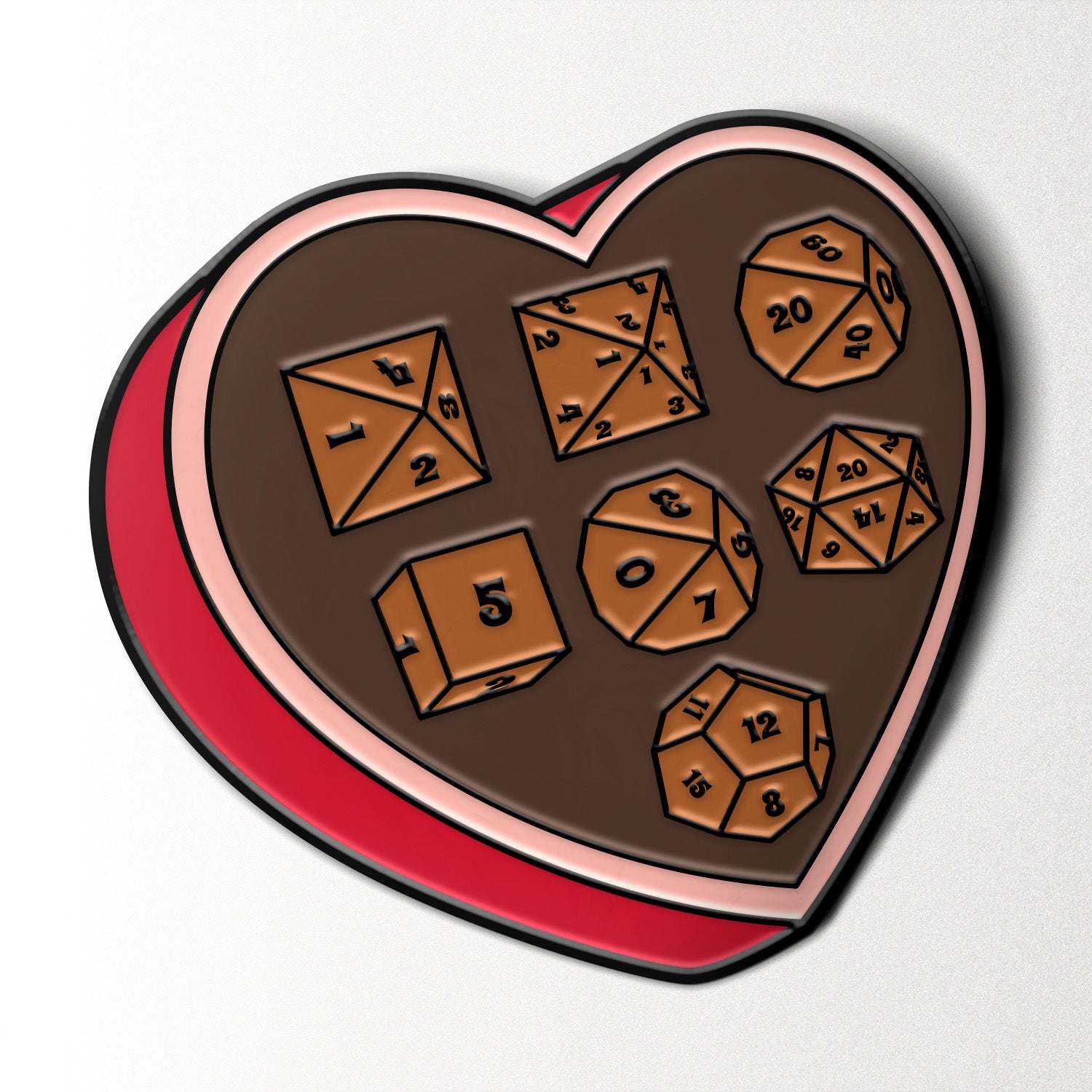 Valentines Mystery Pin - Case of 20-Enamel Pin-Norse Foundry-D&D Enamel Pin-D&D Pin-Dungeons and Dragons Enamel Pin-D&D Accessories