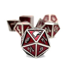 Vampire Blood - Norse Themed Metal Dice Set-Zinc Alloy Dice-Norse Foundry-Dungeons and Dragons-D&D Dice-D20-Metal Dice Set-DND-DND Metal Dice Set-Perfect for Tabletop RPGs