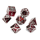 Vampire Blood - Norse Themed Metal Dice Set-Zinc Alloy Dice-Norse Foundry-Dungeons and Dragons-D&D Dice-D20-Metal Dice Set-DND-DND Metal Dice Set-Perfect for Tabletop RPGs