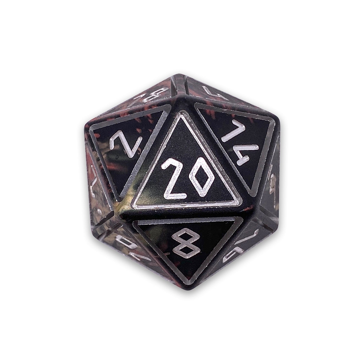 Vampire Lord - Nimbus™ Boulder® 55mm Aluminum Wondrous Dice-Dice-Norse Foundry-Norse Foundry-aluminum dice-dungeons & dragons-d&d dice-rpg dice-d20-d&d-55mm-oversize-boulder-perfect for tabletop rpgs