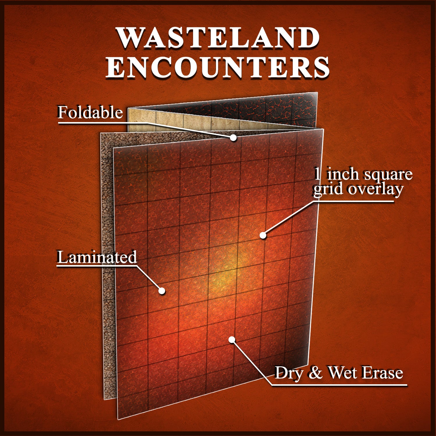 Wasteland Encounters - Map Pack by Adventurers & Adversaries (4 Maps per pack)