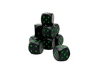 Warpips: Black - 10 - 12mm D6-Norse Foundry-Norse Foundry-dungeons & dragons-d&d dice-rpg d6-metal d6-d&d-d6-warpips-pips-perfect for tabletop rpgs