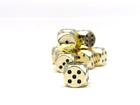 Warpips: Dead Man's Gold - 10 - 12mm D6-Zinc Alloy Dice-Norse Foundry-Norse Foundry-dungeons & dragons-d&d dice-rpg d6-metal d6-d&d-d6-warpips-pips-perfect for tabletop rpgs