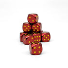 Warpips: Fireball - 10 - 12mm D6-Zinc Alloy Dice-Norse Foundry-Norse Foundry-dungeons & dragons-d&d dice-rpg d6-metal d6-d&d-d6-warpips-pips-perfect for tabletop rpgs