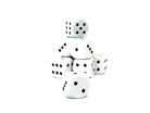 Warpips: White - 10 - 12mm D6-Norse Foundry-Norse Foundry-dungeons & dragons-d&d dice-rpg d6-metal d6-d&d-d6-warpips-pips-perfect for tabletop rpgs
