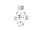 Warpips: White - 10 - 12mm D6-Norse Foundry-Norse Foundry-dungeons & dragons-d&d dice-rpg d6-metal d6-d&d-d6-warpips-pips-perfect for tabletop rpgs