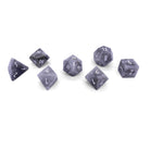 White Labradorite - 7 Piece RPG Set Gemstone Dice-Gemstone Dice-Norse Foundry-Gemstone Dice-Dungeons and Dragons Dice-Gem Dice-DND Dice-Gaming Dice-Perfect for Tabletop RPGs-Dice Set