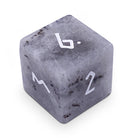White Labradorite - Single D6 Gemstone Dice-Gemstone Dice-Norse Foundry-Gemstone Dice-Dungeons and Dragons Dice-Gem Dice DND Dice-Gaming Dice-Perfect for Tabletop RPGs-D6
