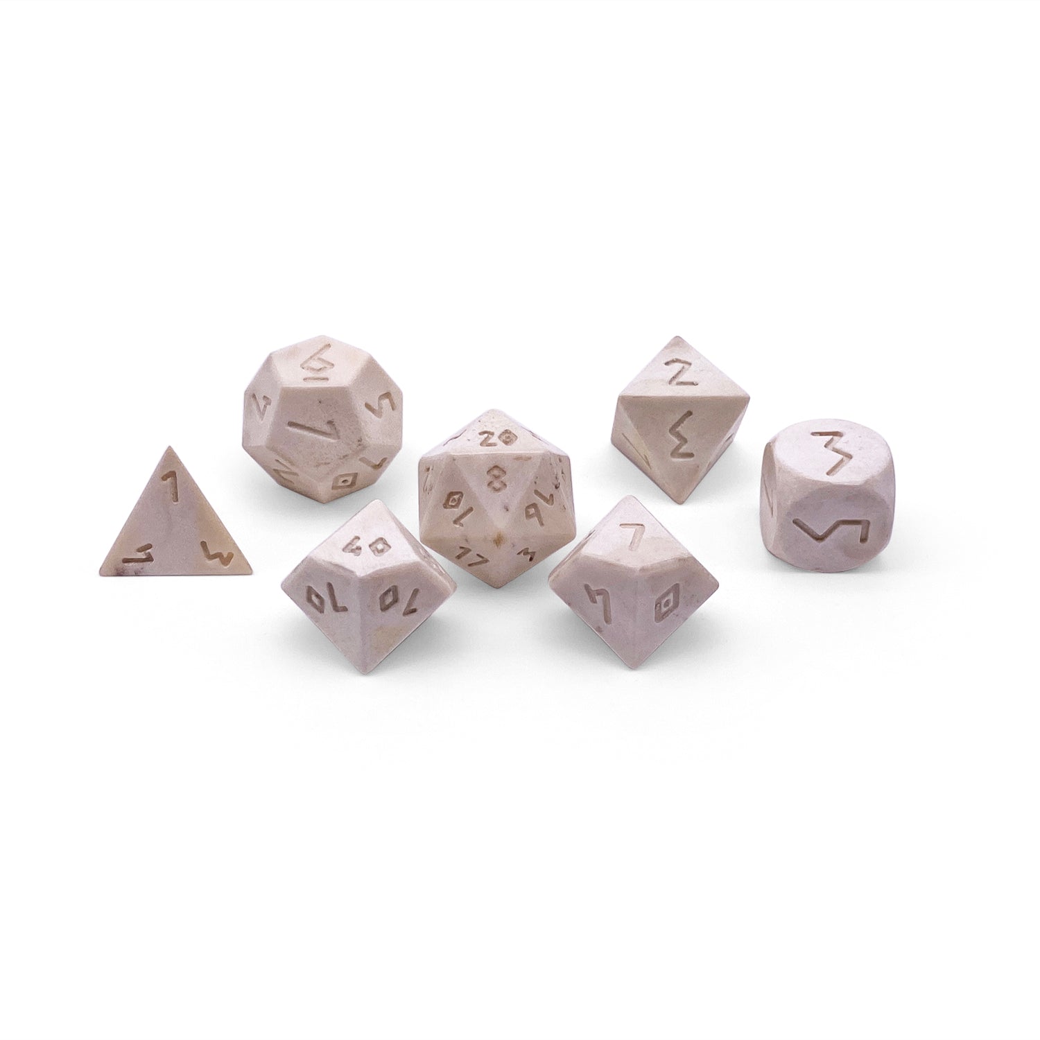 Whitetail Deer Antler RPG Dice Set by Norse Foundry-Bone Dice-Norse Foundry-Norse Foundry-bone dice set-dungeons & dragons-d&d dice set-rpg dice set-bone dice set-d&d-perfect for tabletop rpgs