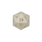 Whitetail Deer Antler with Norse Font D20-Norse Foundry-Norse Foundry-dungeons & dragons-d&d dice-rpg d20-bone d20-d&d-d20-perfect for tabletop rpgs