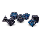 Willow O' Wisp - Nimbus™ 7 Piece RPG Set 6063 Aluminum Wondrous Dice-Aluminum Dice-Norse Foundry-Norse Foundry-aluminum dice-dungeons & dragons-d&d dice set-rpg dice set-aluminum d&d dice set-d&d-lightweight-perfect for tabletop rpgs