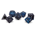 Willow O' Wisp - Nimbus™ 7 Piece RPG Set 6063 Aluminum Wondrous Dice-Aluminum Dice-Norse Foundry-Norse Foundry-aluminum dice-dungeons & dragons-d&d dice set-rpg dice set-aluminum d&d dice set-d&d-lightweight-perfect for tabletop rpgs