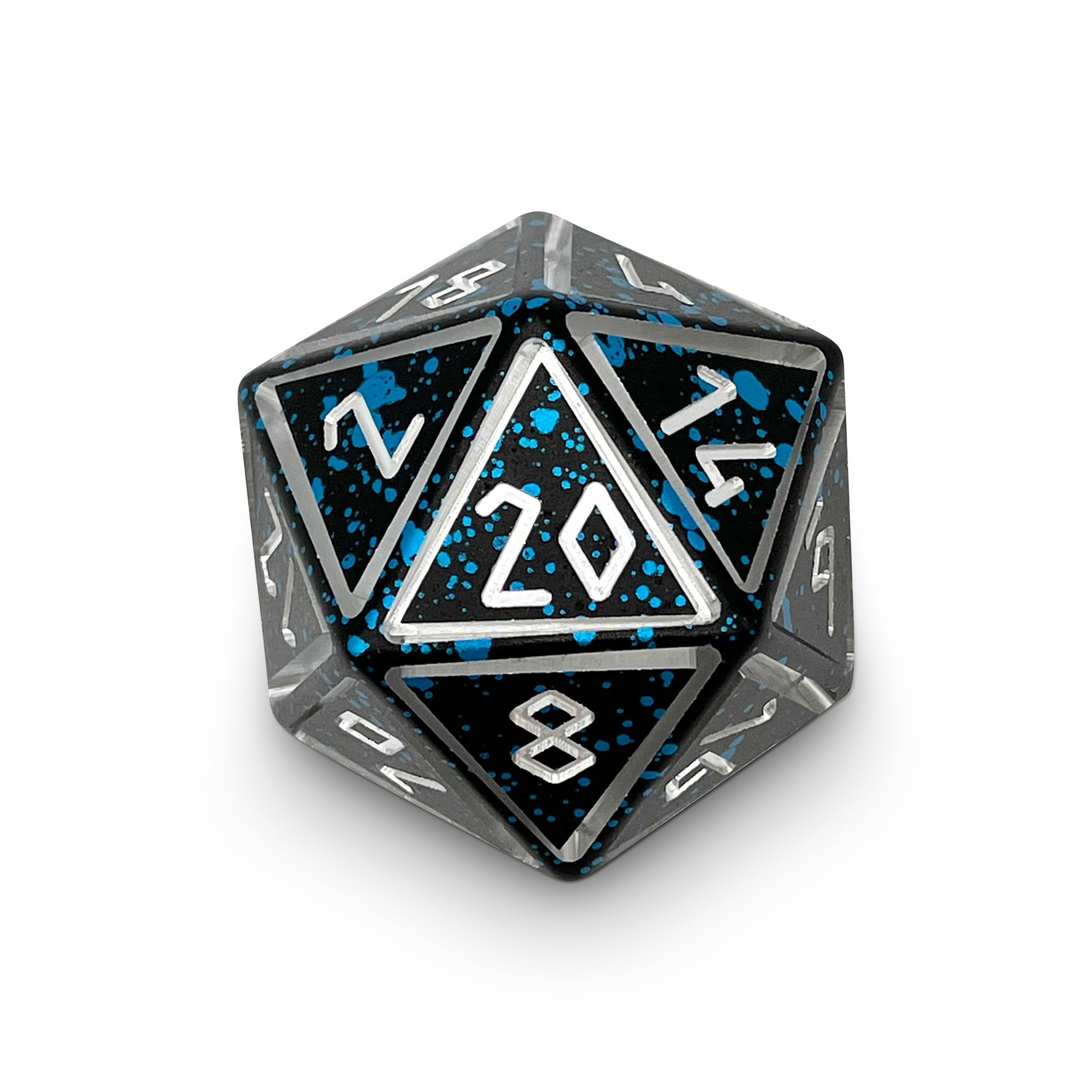 Willow O' Wisp - Nimbus™ Boulder® 55mm 6063 Aluminum Wondrous Dice-Aluminum Dice-Norse Foundry-Norse Foundry-aluminum dice-dungeons & dragons-d&d dice-rpg dice-d20-d&d-55mm-oversize-boulder-perfect for tabletop rpgs