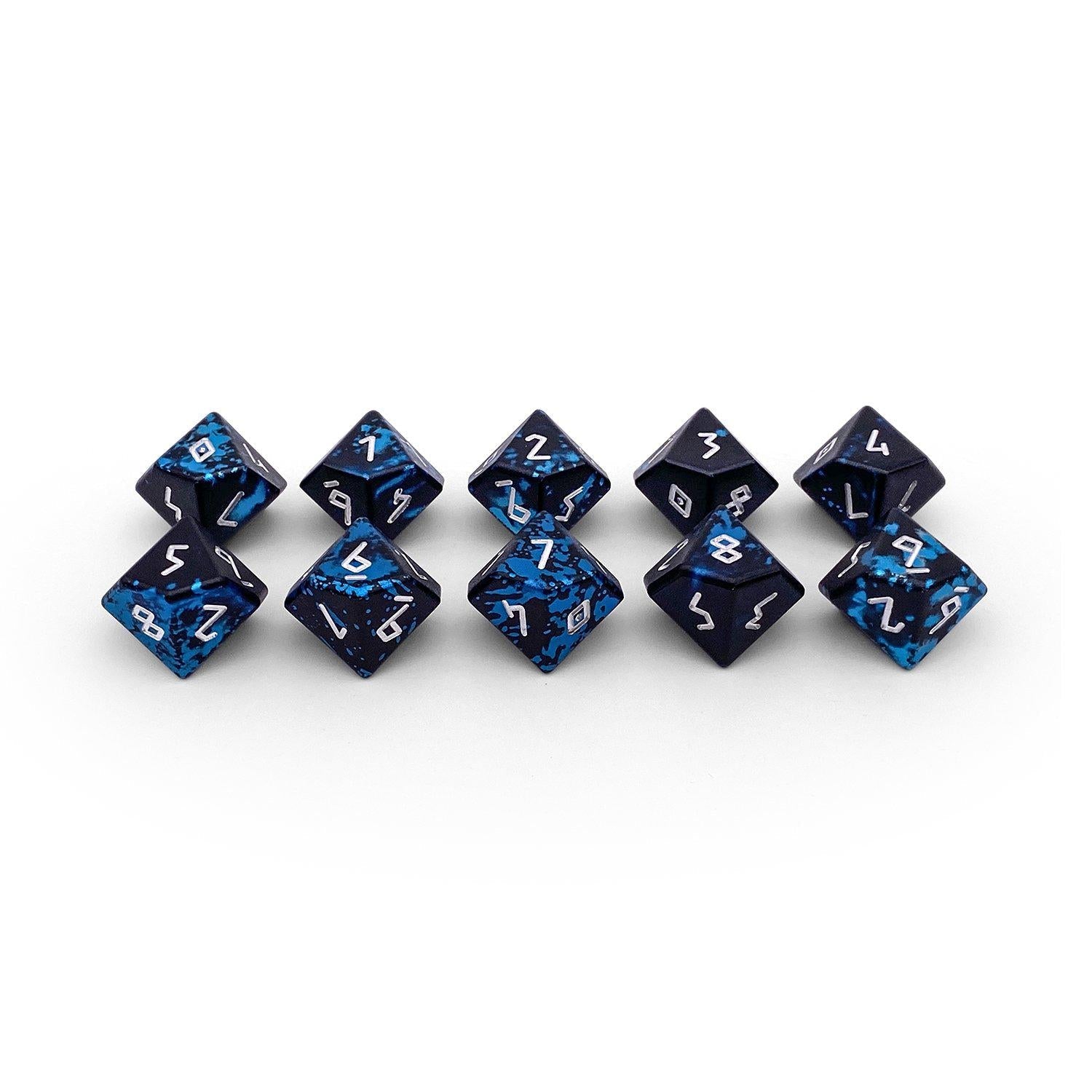 Willow O' Wisp - Set of 10 D10s - Wondrous Dice - NOR 02378