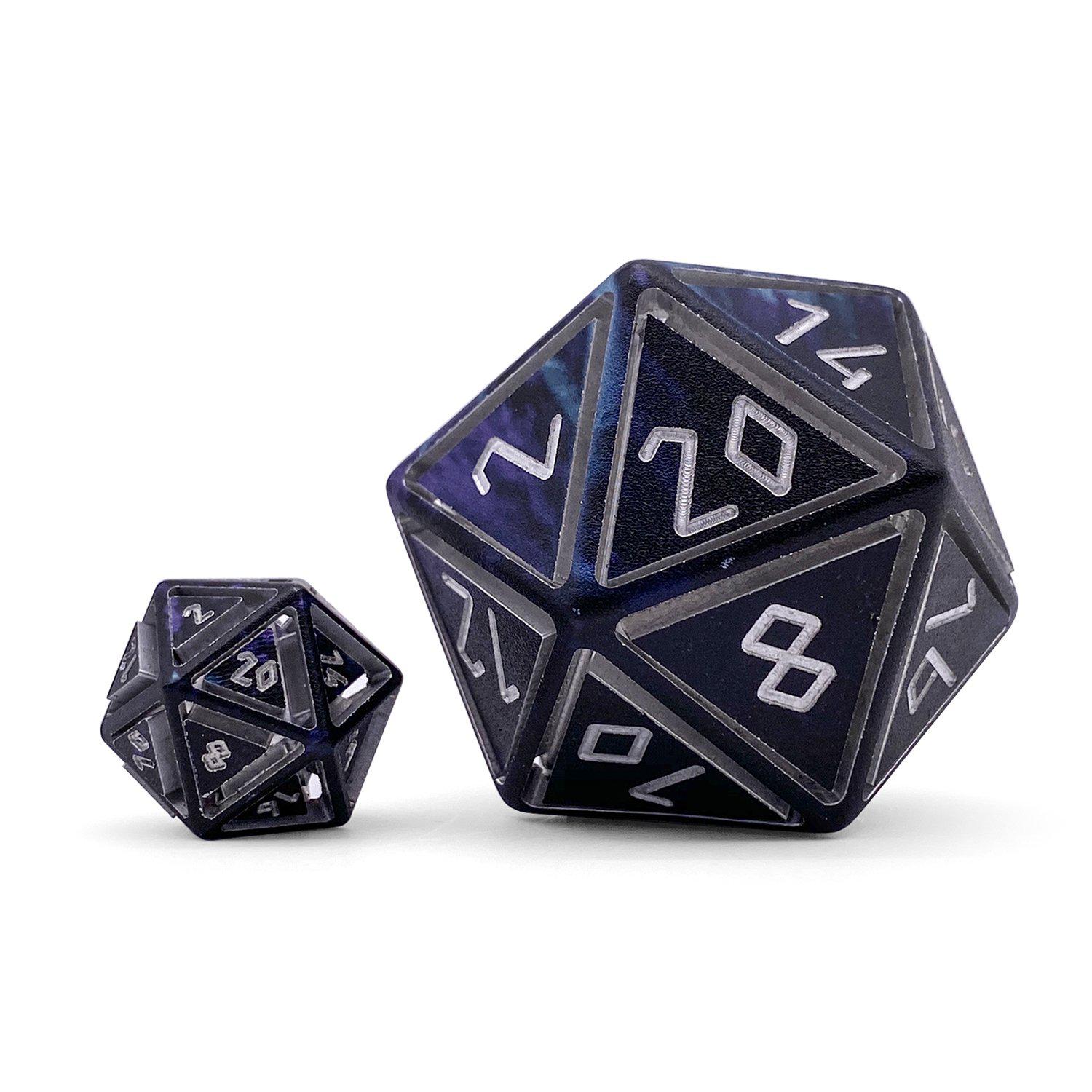 Witches Cauldron - Nimbus™ Boulder® 55mm 6063 Aluminum Wondrous Dice-Dice-Norse Foundry-Norse Foundry-aluminum dice-dungeons & dragons-d&d dice-rpg dice-d20-d&d-55mm-oversize-boulder-perfect for tabletop rpgs