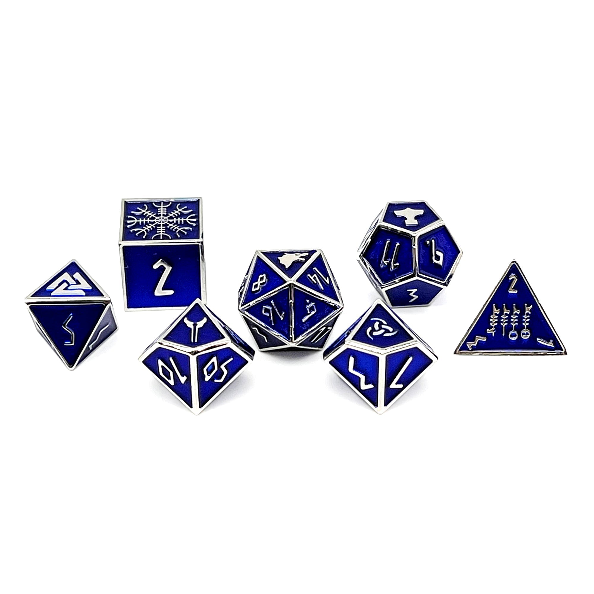 Witches Fire - Norse Themed Metal Dice Set-Zinc Alloy Dice-Norse Foundry-Dungeons and Dragons-D&D Dice-D20-Metal Dice Set-DND-DND Metal Dice Set-Perfect for Tabletop RPGs