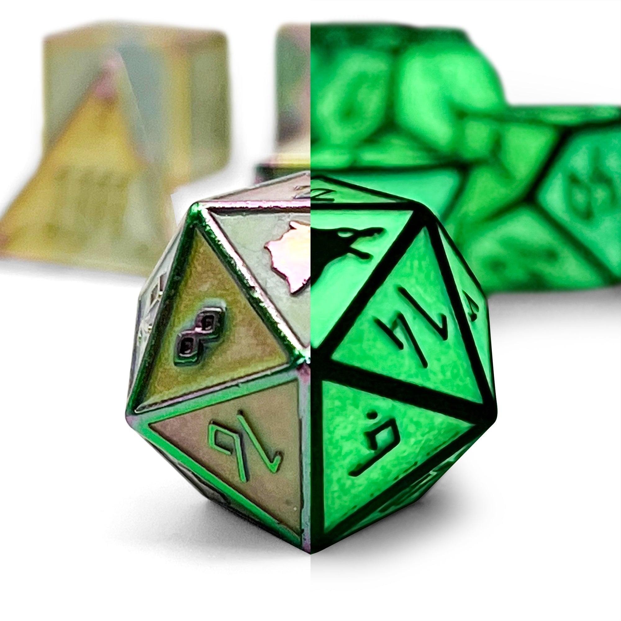 Yggdrasil - Norse Themed Metal Dice Set-Zinc Alloy Dice-Norse Foundry-Dungeons and Dragons-D&D Dice-D20-Metal Dice Set-DND-DND Metal Dice Set-Perfect for Tabletop RPGs