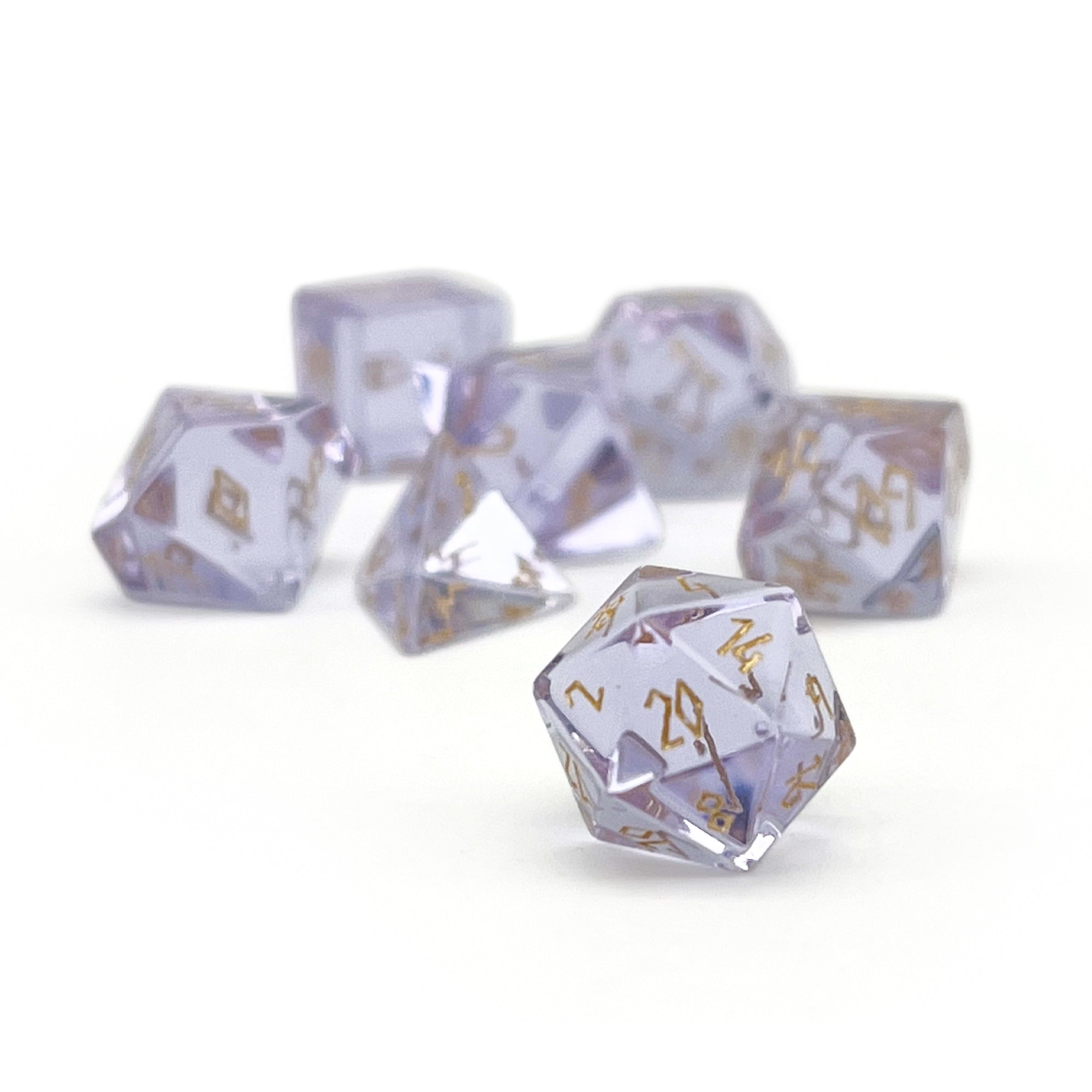 Zircon Alexandrite - Pebble RPG Set Zircon Glass Dice-Pebbles-Norse Foundry-Norse Foundry-dungeons & dragons-d&d dice set-rpg dice set-glass dice set-d&d-mini dice set-10mm to 12mm-perfect for tabletop rpgs
