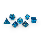 Zircon Aquamarine - 7 Piece RPG Set Zircon Glass Dice-Glass Dice-Norse Foundry-Norse Foundry-zircon glass dice-dungeons & dragons-d&d dice set-rpg dice set-glass dice set-d&d-perfect for tabletop rpgs