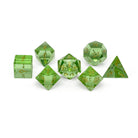 Zircon Peridot - 7 Piece RPG Set Zircon Glass Dice-Glass Dice-Norse Foundry-Norse Foundry-zircon glass dice-dungeons & dragons-d&d dice set-rpg dice set-glass dice set-d&d-perfect for tabletop rpgs