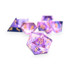 Zircon Pride Dice Bisexual - 7 Piece RPG Set Zircon Glass Dice-Glass Dice-Norse Foundry-dungeons and dragons-dice-d&d-d&d dice-dungeons & dragons-Pride Bisexual-Pride-Bisexual