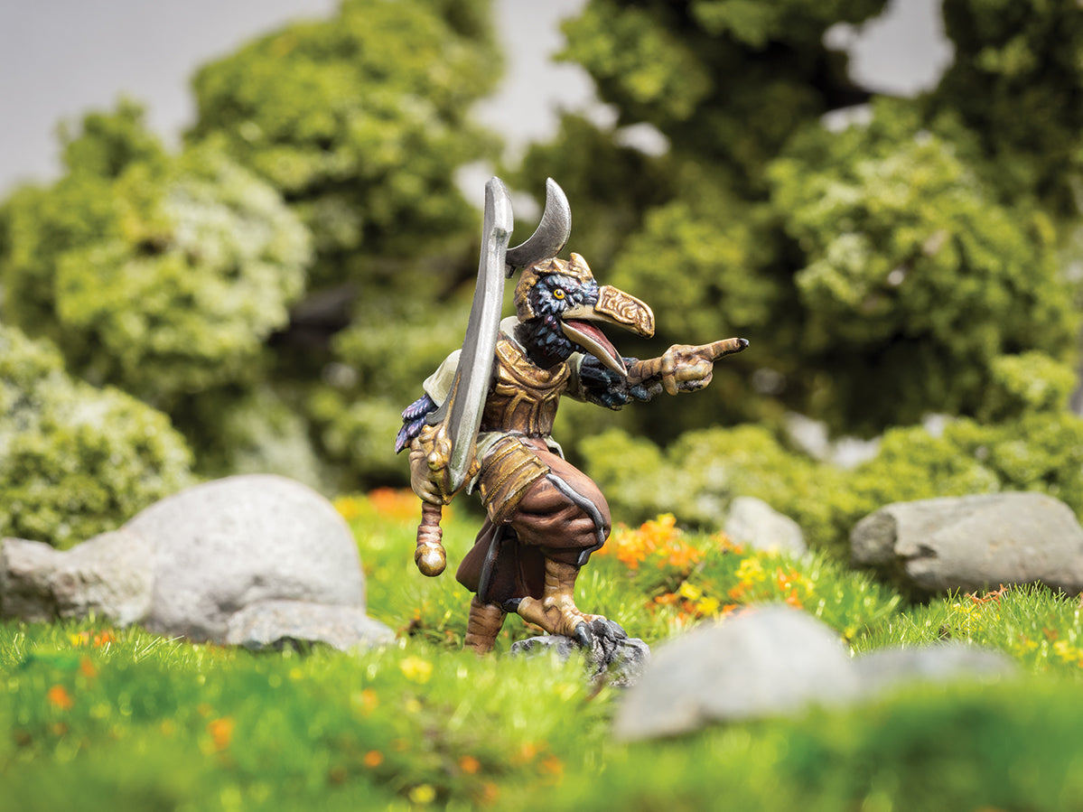 Bluster - Ravenkind Heavy Armored 28mm Miniature by Adventurers & Adversaries - A&A 0016