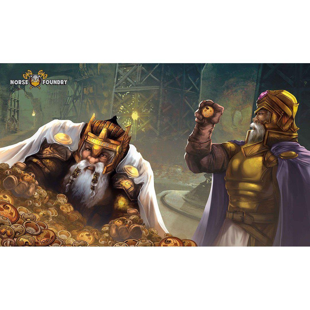 Norse Foundry Playmat 24 x 14″ – Dwarf Kings - 610074993957