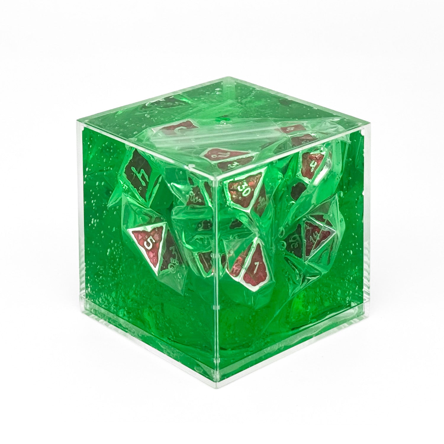 Ooze of Doom RPG Set - Blood Wrath-Metal Dice-Norse Foundry-DND Dice-Gaming Dice-Dungeons and Dragons Dice