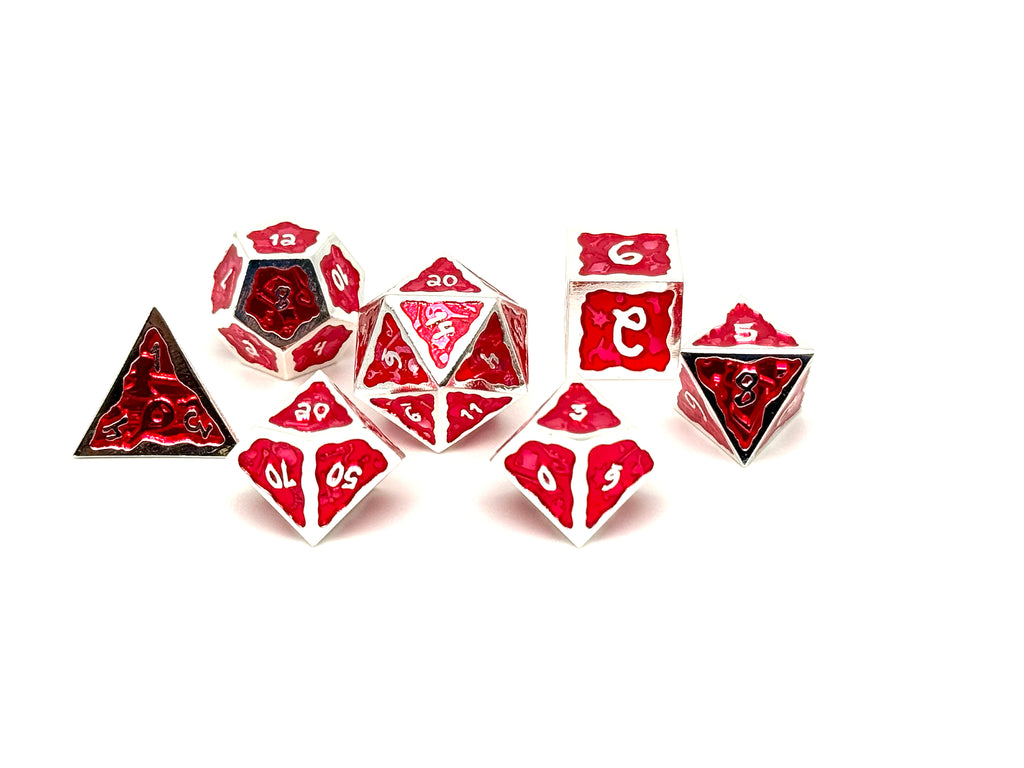 Ooze of Doom RPG Set - Blood Wrath-Metal Dice-Norse Foundry-DND Dice-Gaming Dice-Dungeons and Dragons Dice