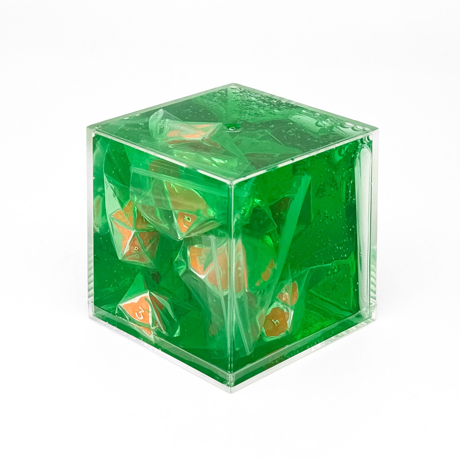Ooze of Doom RPG Set - Burnt Slime-Metal Dice-Norse Foundry-DND Dice-Gaming Dice-Dungeons and Dragons Dice