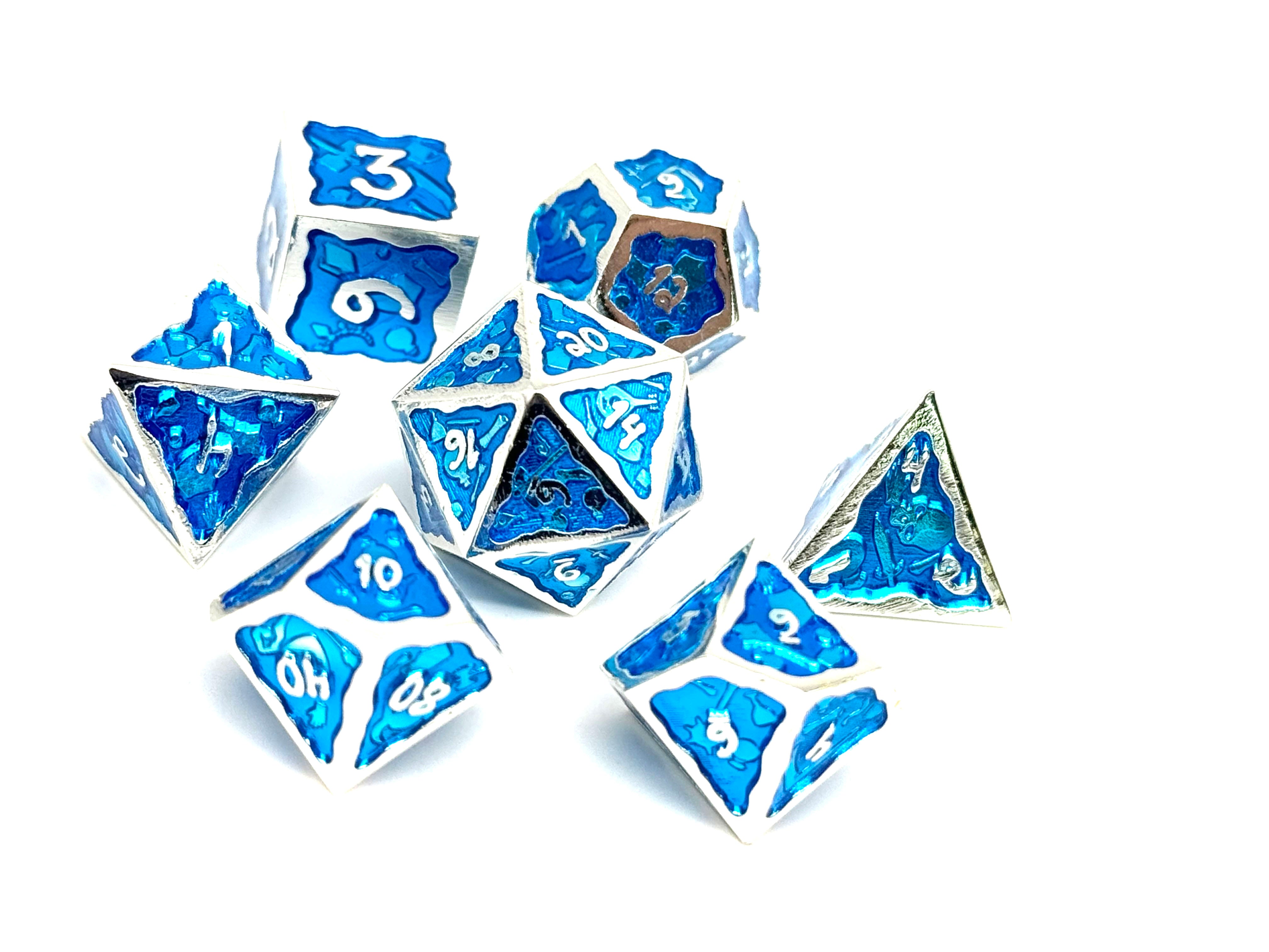 Ooze of Doom RPG Set - Chilling Despair-Metal Dice-Norse Foundry-DND Dice-Gaming Dice-Dungeons and Dragons Dice