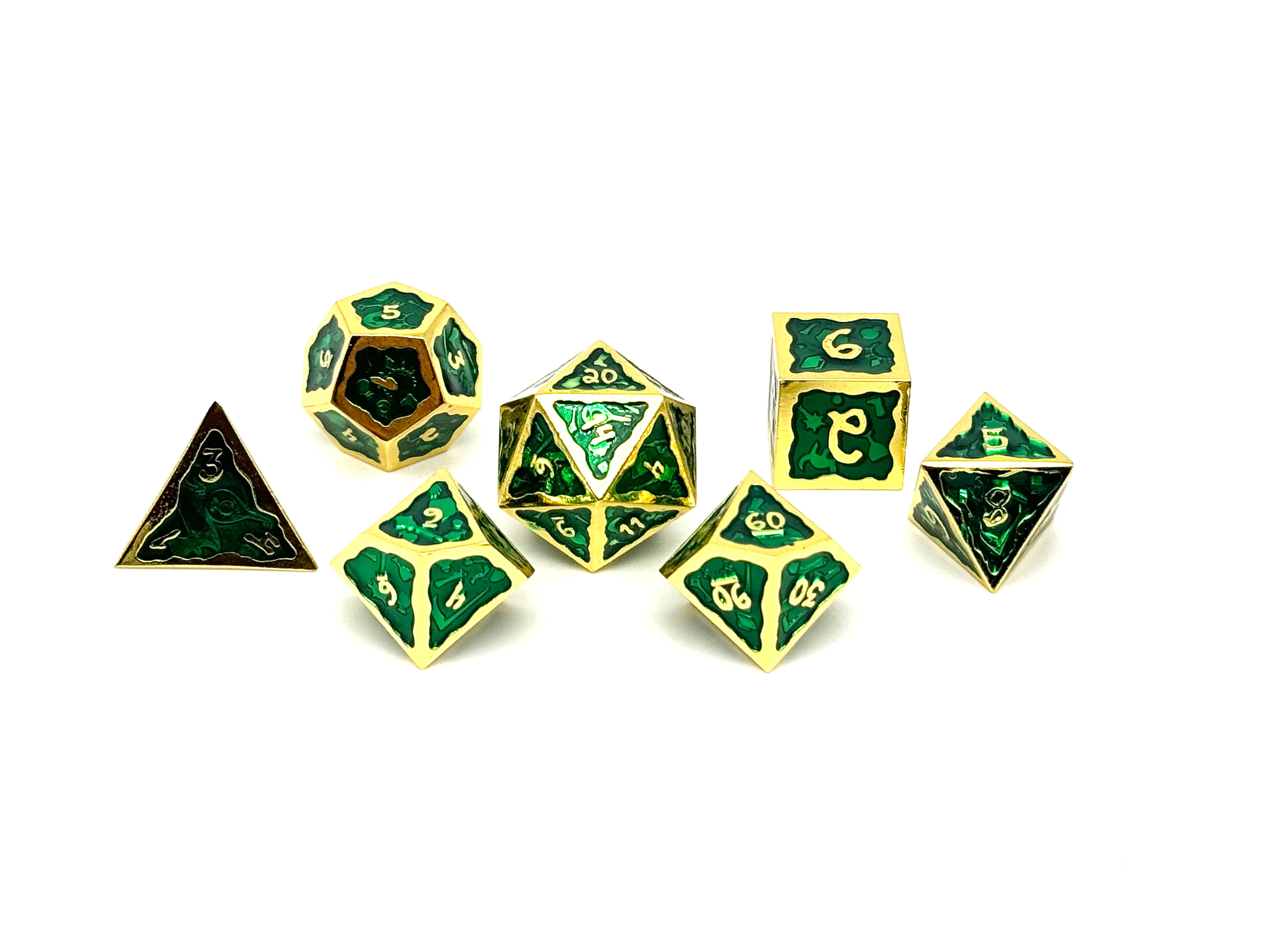 Ooze of Doom RPG Set - Eerie Greed-Metal Dice-Norse Foundry-DND Dice-Gaming Dice-Dungeons and Dragons Dice