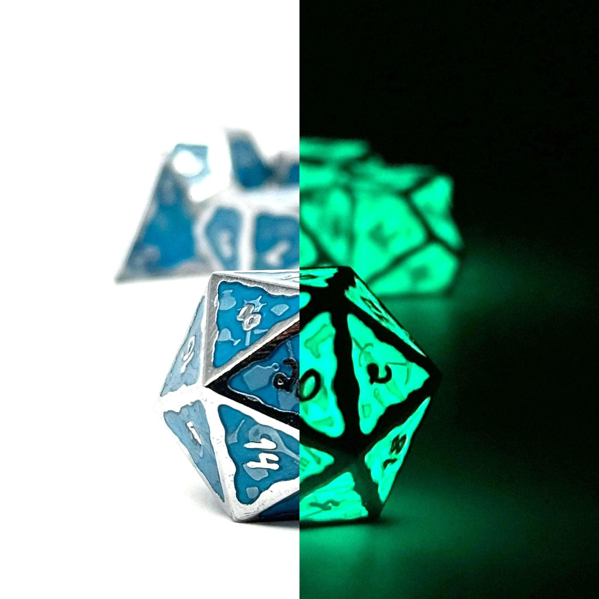 Ooze of Doom RPG Set - Ghastly Abyss-Metal Dice-Norse Foundry-DND Dice-Gaming Dice-Dungeons and Dragons Dice