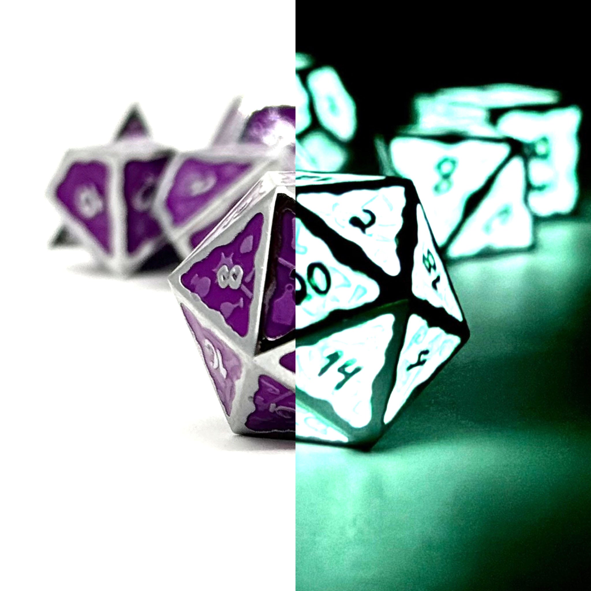 Ooze of Doom RPG Set - Looming Dusk-Metal Dice-Norse Foundry-DND Dice-Gaming Dice-Dungeons and Dragons Dice