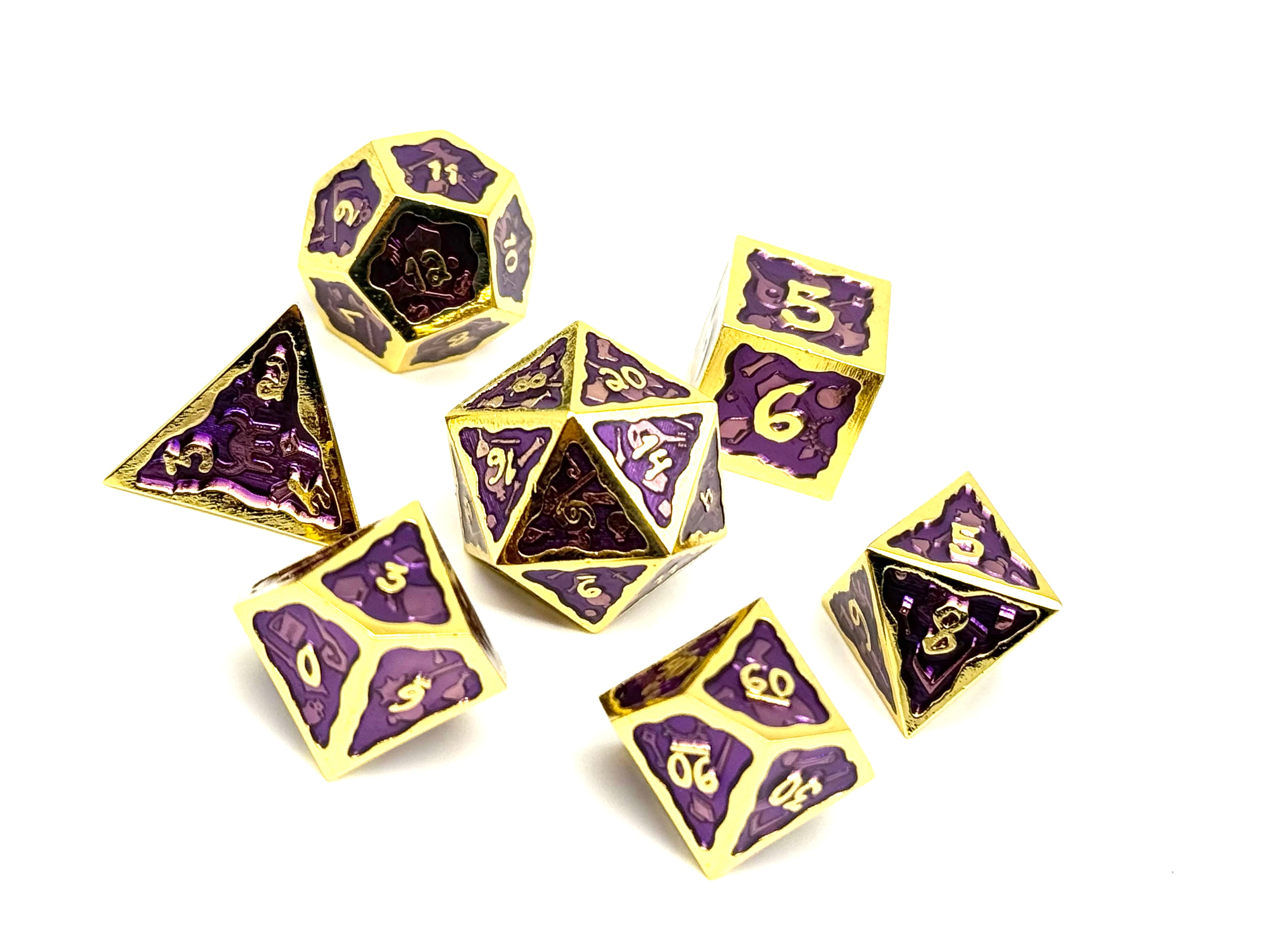 Ooze of Doom RPG Set - Necrotic Revenge-Metal Dice-Norse Foundry-DND Dice-Gaming Dice-Dungeons and Dragons Dice