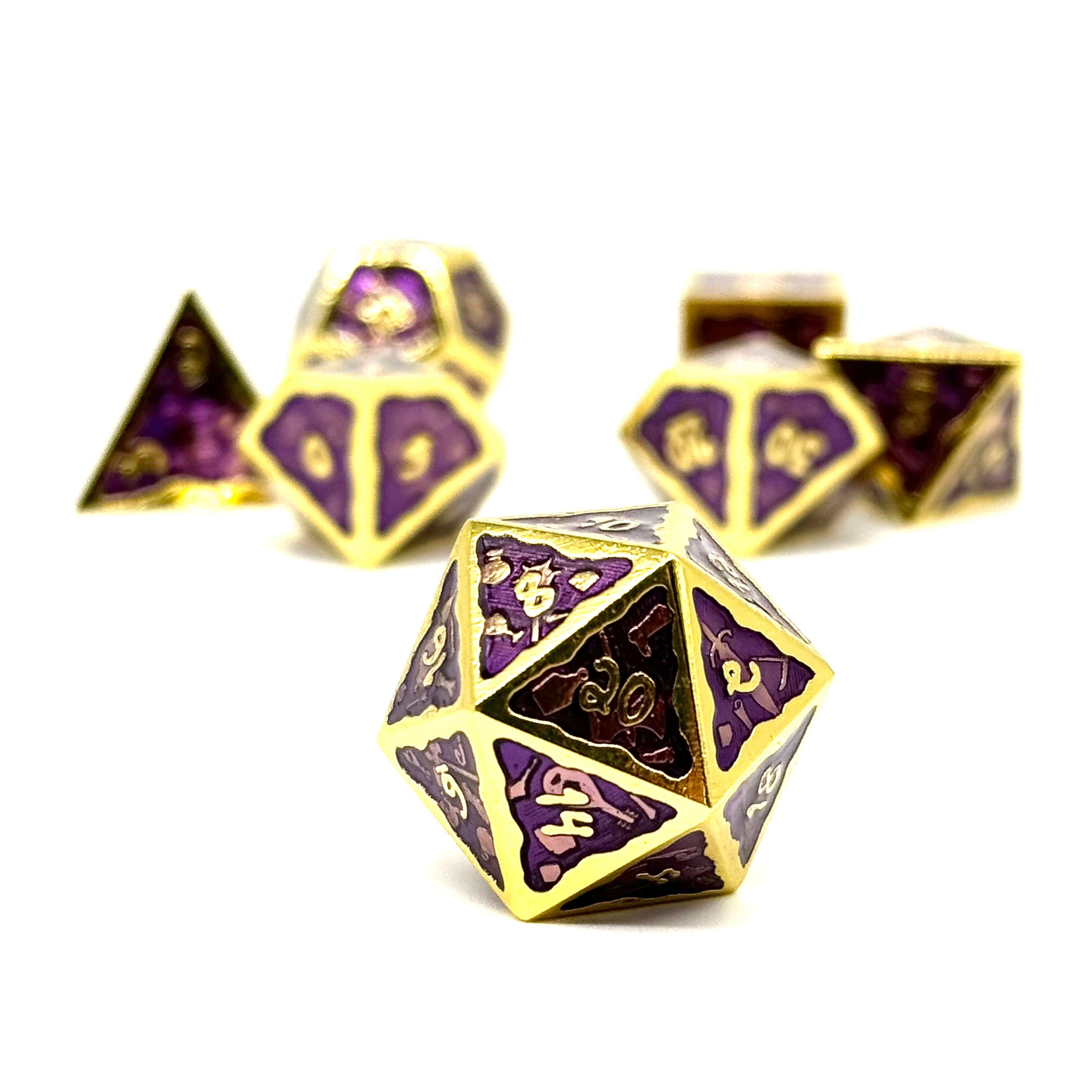 Ooze of Doom RPG Set - Necrotic Revenge-Metal Dice-Norse Foundry-DND Dice-Gaming Dice-Dungeons and Dragons Dice