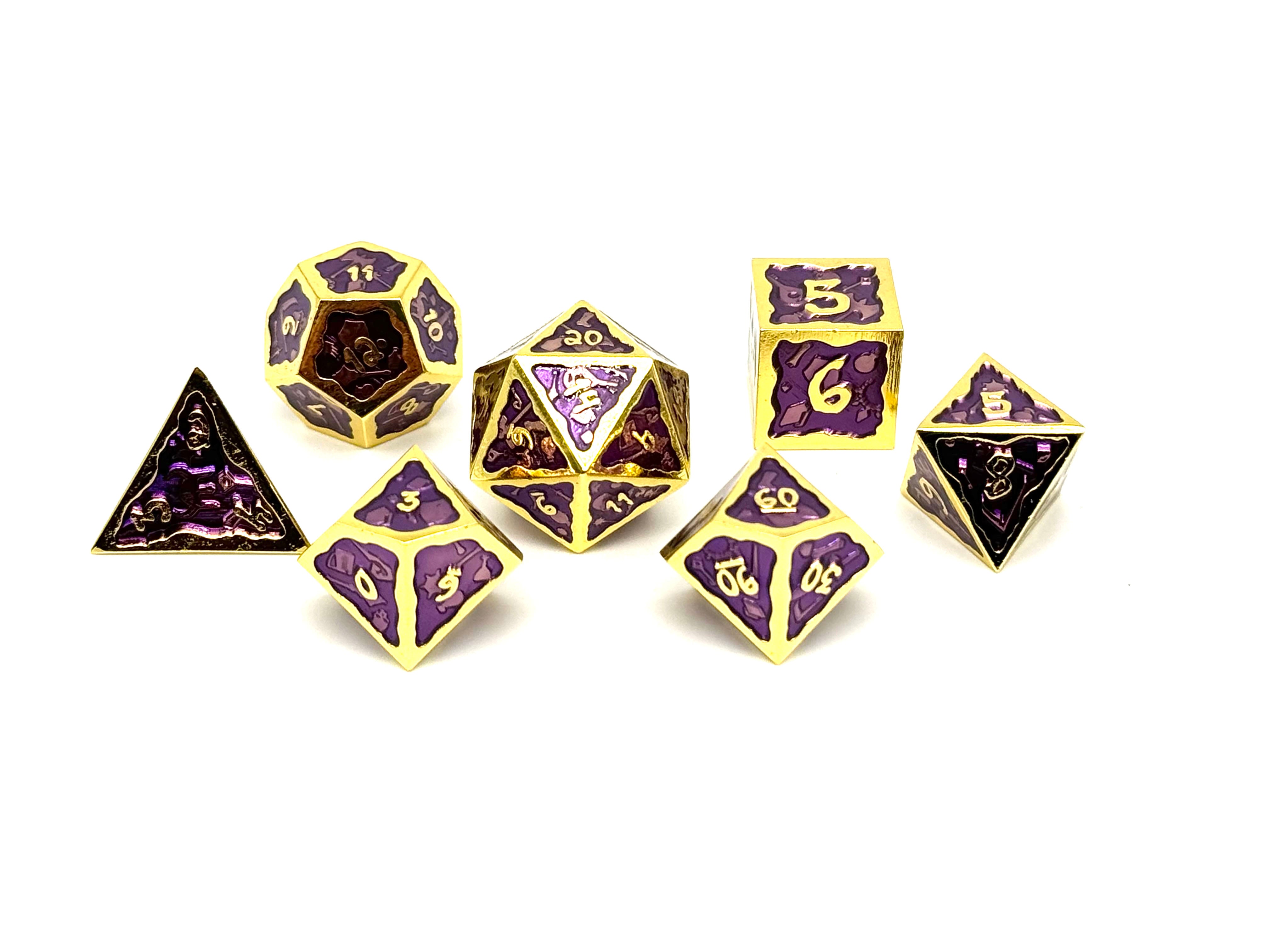 Ooze of Doom RPG Set - Necrotic Revenge-Metal Dice-Norse Foundry-DND Dice-Gaming Dice-Dungeons and Dragons Dice