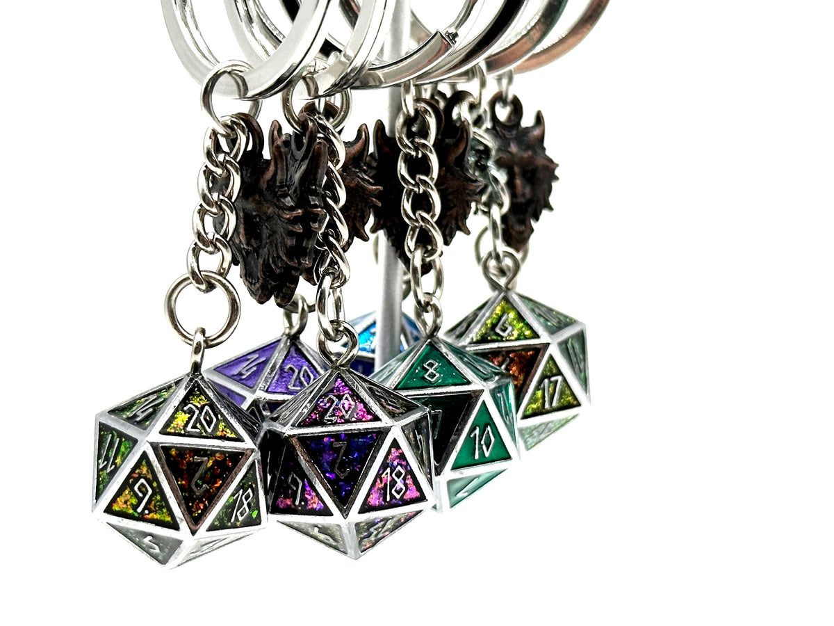 Da Keychain Norse D20 Keychains - Sparkle Purple – Norse Foundry