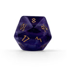 Purple Fluorite - Single D20 Gemstone Dice-Gemstone Dice-NOR 01112-Norse Foundry-dungeon and dragons-dice-dnd-dungeon & dragons
