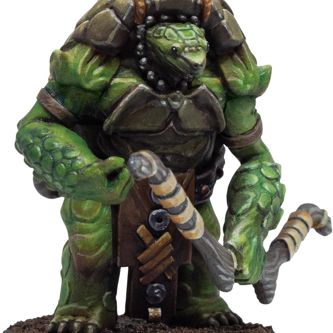 Aristurtle - Turtlefolk Light Armor 28mm Miniature by Adventurers
