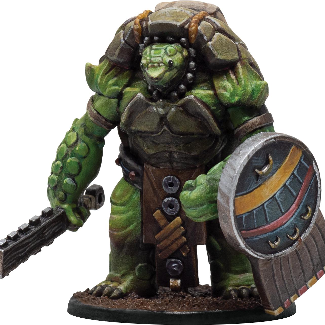 Aristurtle - Turtlefolk Light Armor 28mm Miniature by Adventurers