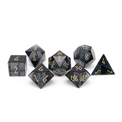 Zircon Glass Smoke - 7 Piece RPG Set Zircon Glass Dice