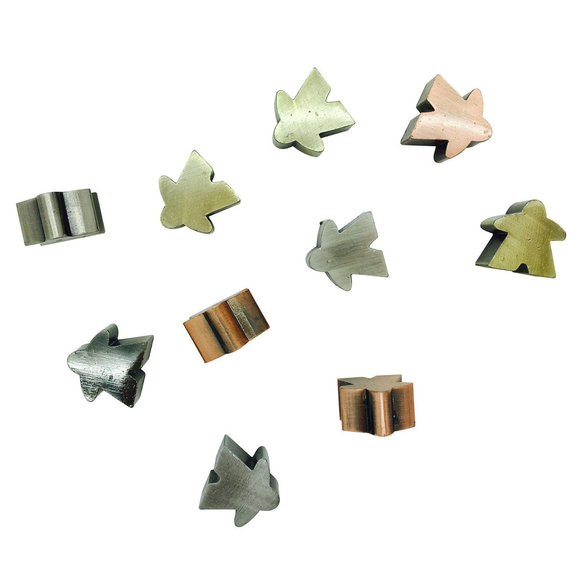 10 Pack of Metal Meeples (Random Colors)-Accessories-Norse Foundry-DND Dice-Polyhedral Dice-D20-Metal Dice-Precision Dice-Luxury Dice-Dungeons and Dragons-D&D-