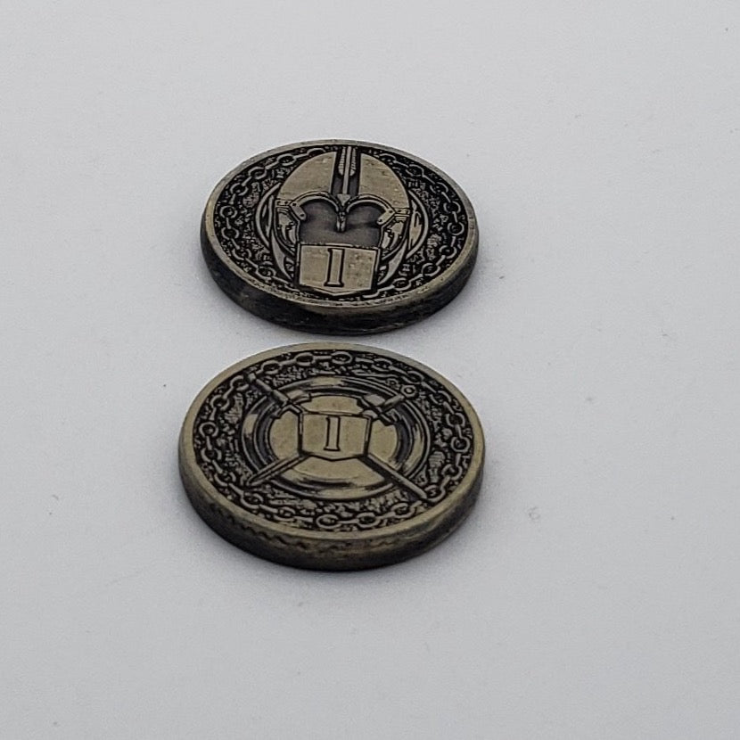 Adventure Coins - Fighter Metal Coins Set of 10