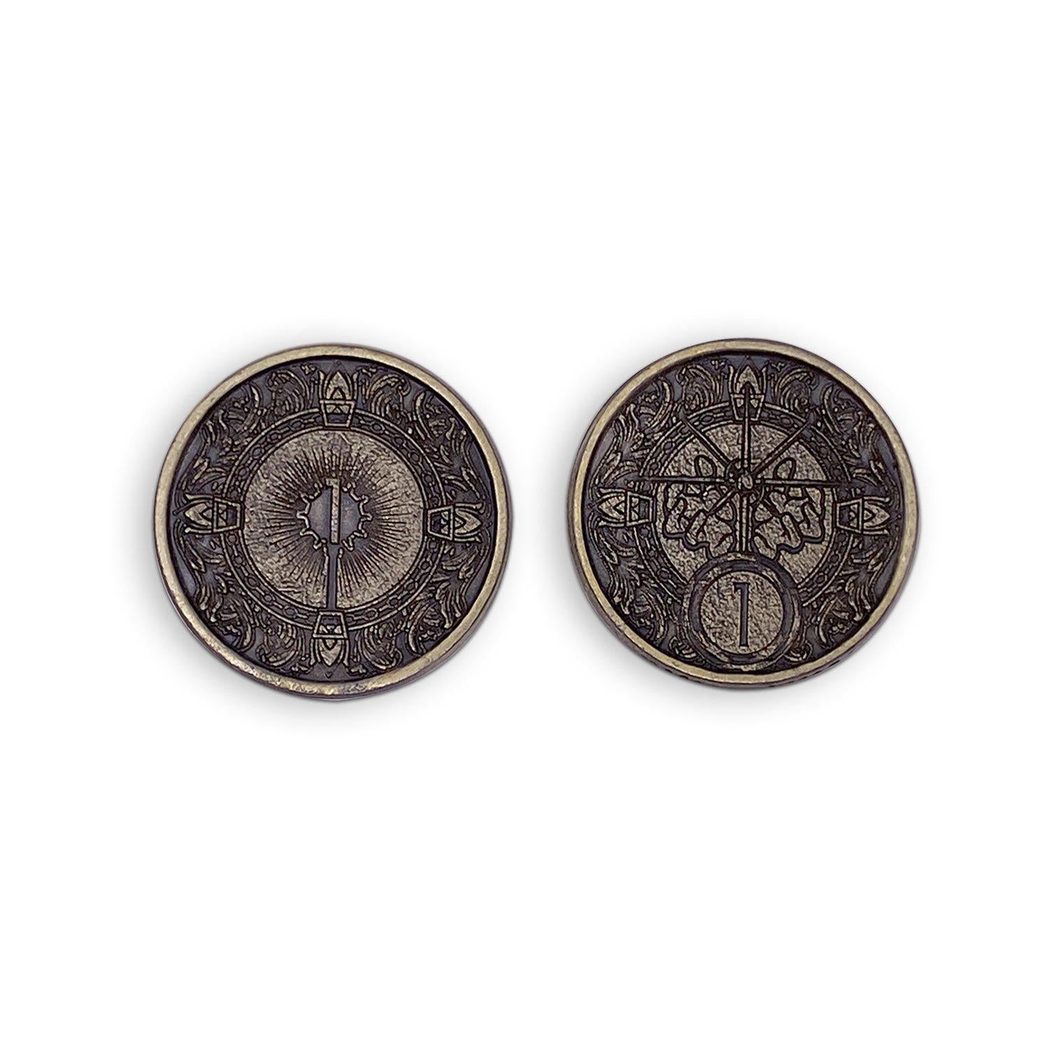 Adventure Coins - Cleric Metal Coins Set of 10-Norse Foundry-Norse Foundry-RPG Coins-Metal Coins-DND Coins-TTRPG Coins-dnd accessories-d&d coins