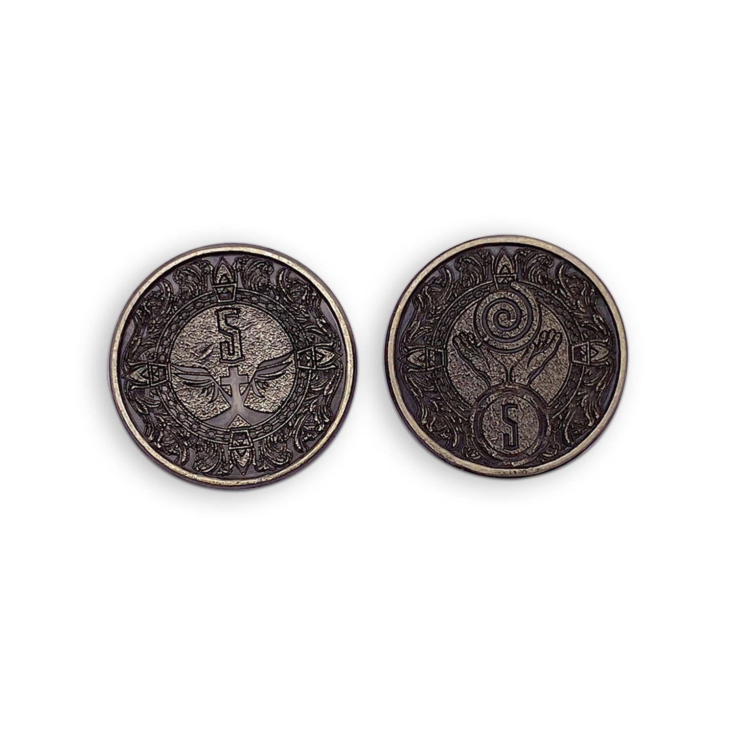 Adventure Coins - Cleric Metal Coins Set of 10-Norse Foundry-Norse Foundry-RPG Coins-Metal Coins-DND Coins-TTRPG Coins-dnd accessories-d&d coins