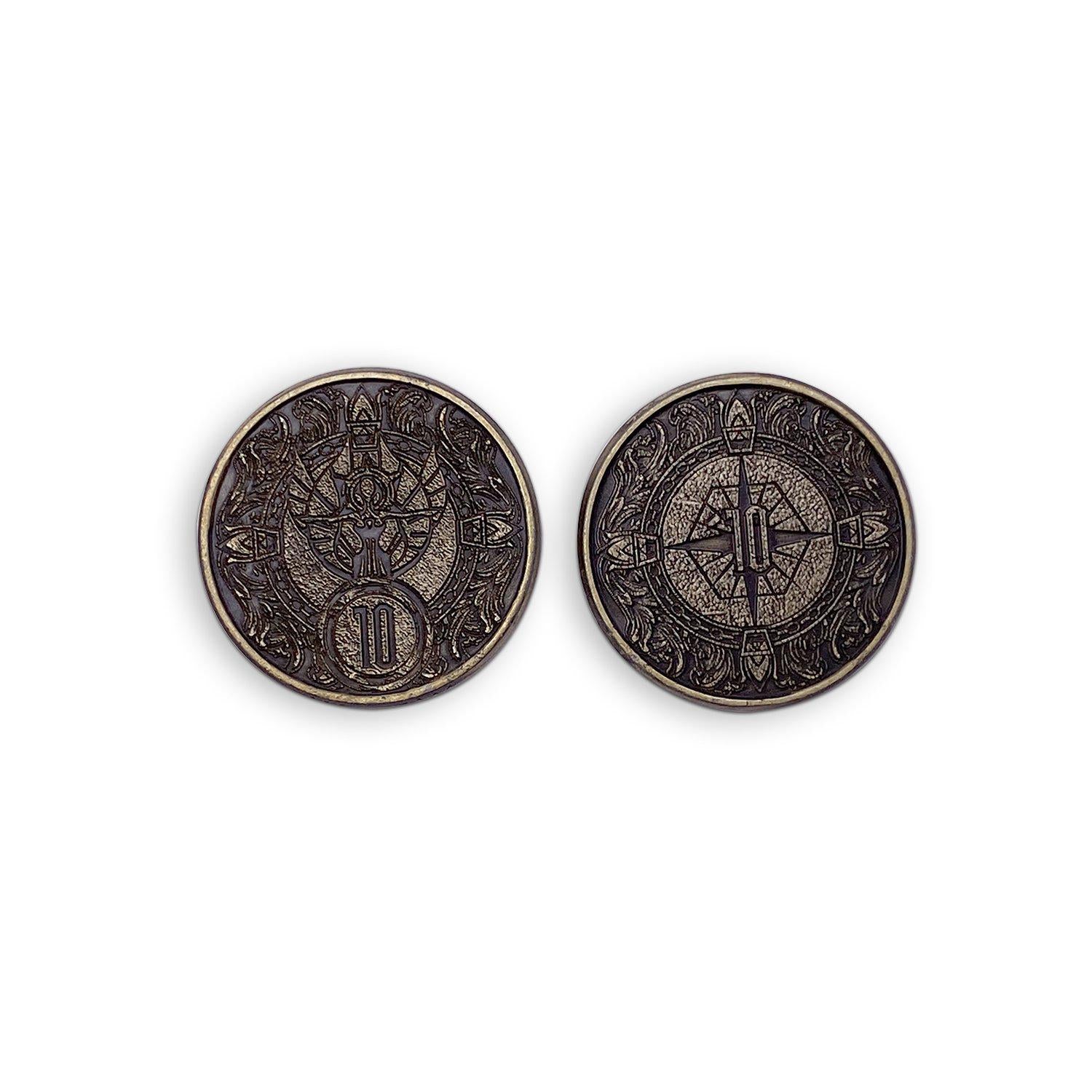 Adventure Coins - Cleric Metal Coins Set of 10-Norse Foundry-Norse Foundry-RPG Coins-Metal Coins-DND Coins-TTRPG Coins-dnd accessories-d&d coins