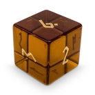 Amber Citrine - Single D6 Zircon Glass Dice-Glass Dice-Norse Foundry-DND Dice-Glass Dice-D6-Glass D6-Collectible D6 Dice