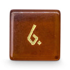 Amber Citrine - Single D6 Zircon Glass Dice-Glass Dice-Norse Foundry-DnD Dice-Glass Dice-D6-Glass D6-Collectible D6 Dice